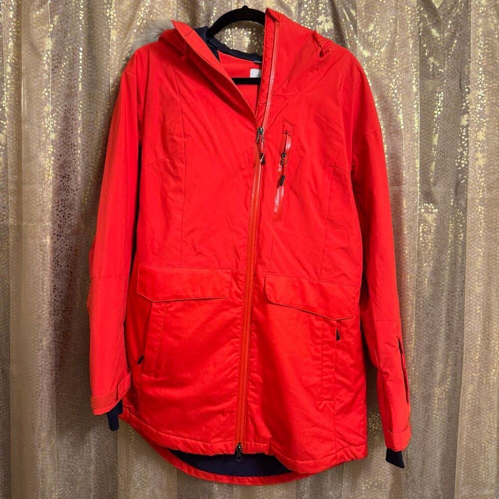 Columbia Women's Mount Bindo Insulated Jacket Bold Orange & Navy Medium NWT